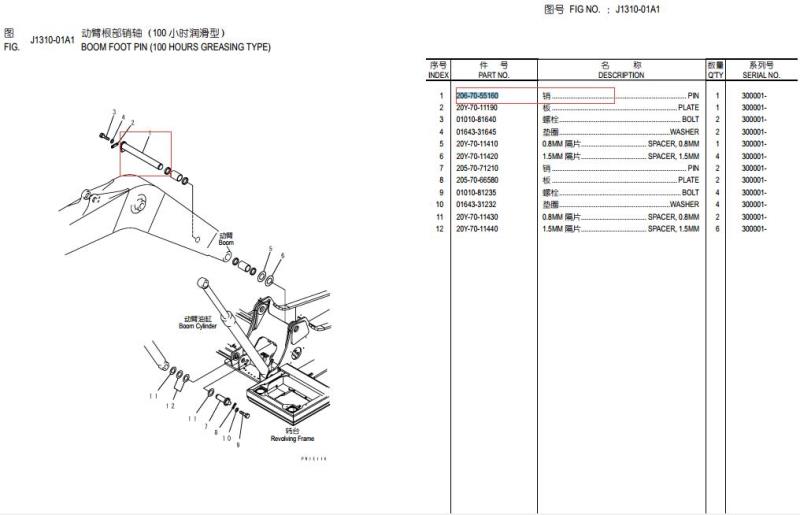 動臂底銷